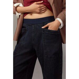 NWT Size XS - Pilcro Mid-Rise Pull-On Tapered Denim-Knit Jeans (NWT US$ 128)
